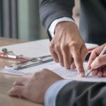 A document with a signature